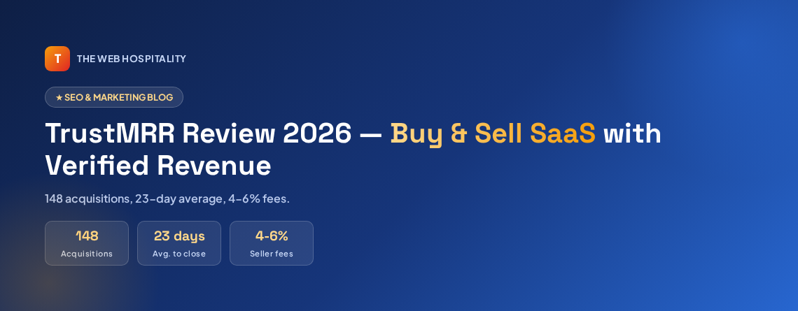 TrustMRR Review: Buy & Sell SaaS with Verified Revenue TrustMRR Review: Buy & Sell SaaS with Verified Revenue
